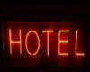M's Red Neon Hotel Sign