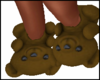 Bear Slippers Brown F