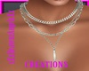 3 Chain Necklace Silver