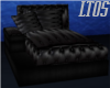 Black Lux Leather Chaise