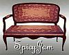 Antique Settee Old Rose