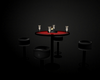 table bar noir rouge