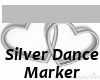 Dance Marker Silver Hrts