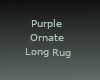 ! Purple Ornate Long Rug