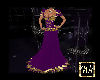 Purple and Gold Gown