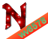 The letter N (Red)