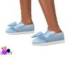 kid blue bow shoes