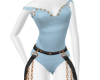 Goth Blue Body Suit