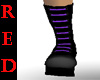 [RED] Punk Boots Purple
