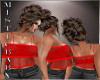 ~M~ Red Ruffled Top