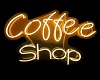 neon cofee shop sign