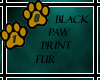 [10]Black Paw Print Fur