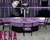 Purple Black Wed Table