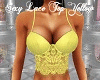 Sexy Lace Top Yellow