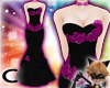 (C) Black&Fuchsia Gown