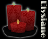 {E} Garnet Candles