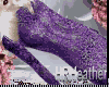 HRH Purple Cinched Lace