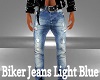 Biker Jeans Light Blue