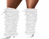 white fur boots