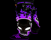 Purple skull pants M