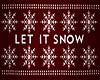 Let It Snow Door Mat
