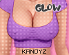 !!K Glow Top Purple