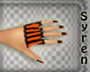 Glove Striped Orange -S-