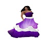 Purple & WhiteLace Dress