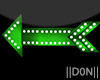 Green Arrows Sign Lamps