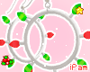 p. xmas lights earrings