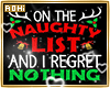 Naughty List Cutout