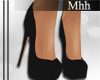 M' Black heels