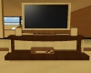 Brown Tv Stand with Tv