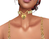 GOLD 'Y' HEART COLLAR