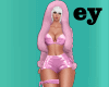 ey pink latex hoodie