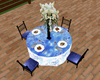 Blue elegant table