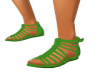 Green Gladiator Sandals