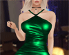 LM: Leather Green Dress
