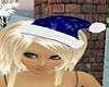 Blue Snow Santa's Hat