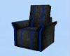 Black and Blue Recliner