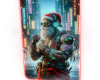 Cyborg Santa cutout| Nyx