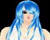 WL kuroi Blue Anime Hair