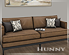 H. Modern Leather Couch