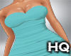 Ruched Dress / Turquoise