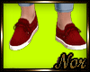 {N}Red  velor shoes !