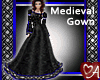 Medieval Gown Blk/Blue