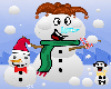 Funny Snowmen Sticker