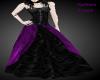Goth Black/Purple Gown