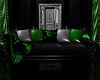 Green / blk couch