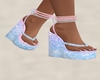 Sandals- Rainbow glitter